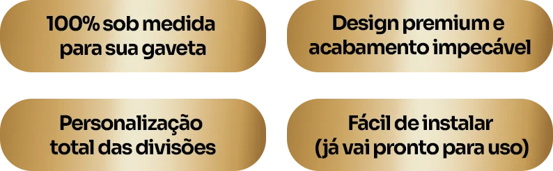 Lista de benefícios dos organizadores Armazém Decora